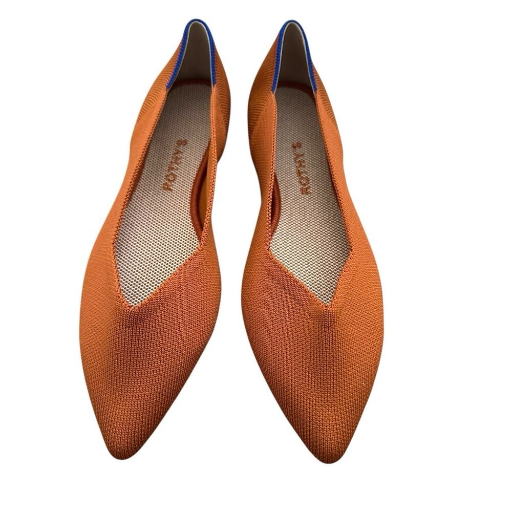Rothy’s The Point Toe Slip On Cinnamon Spice W10 NWOB - Picture 4 of 11